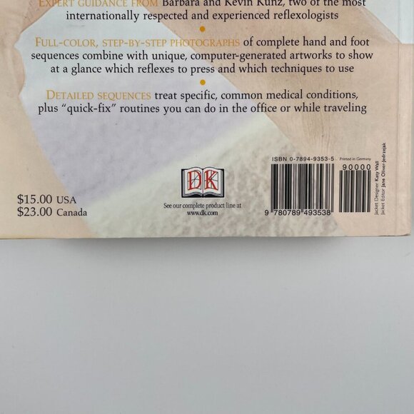 📚 3/$25 Reflexology: Health at Your Finger Tips by Barbara & Kevin Kunz - Picture 3 of 9